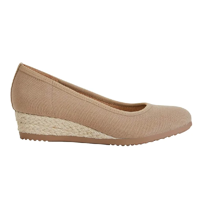 Inferno Espadrille in Taupe Fabric