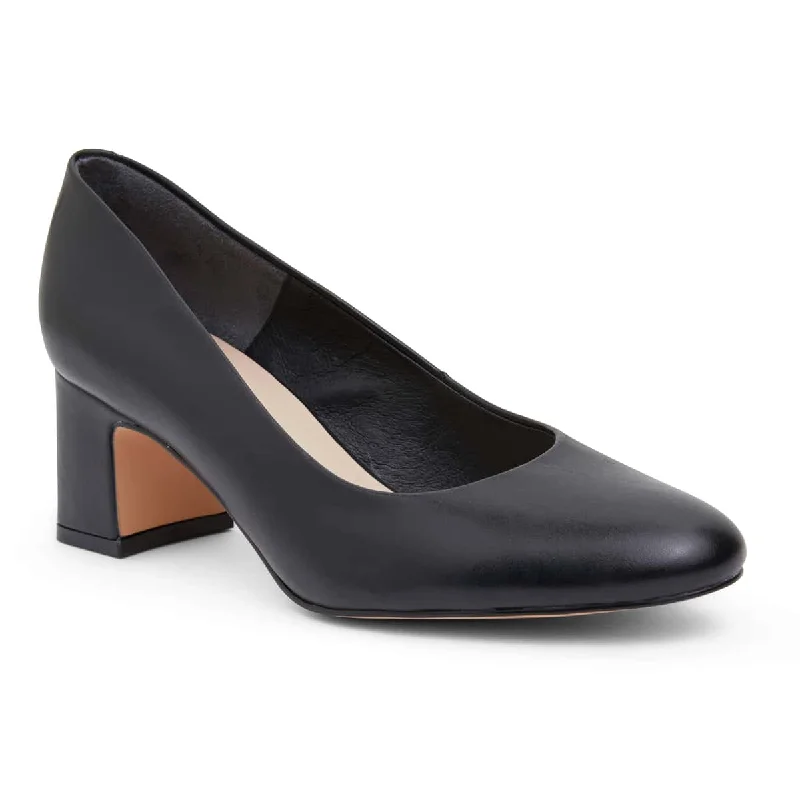 Joyce Heel in Black Leather