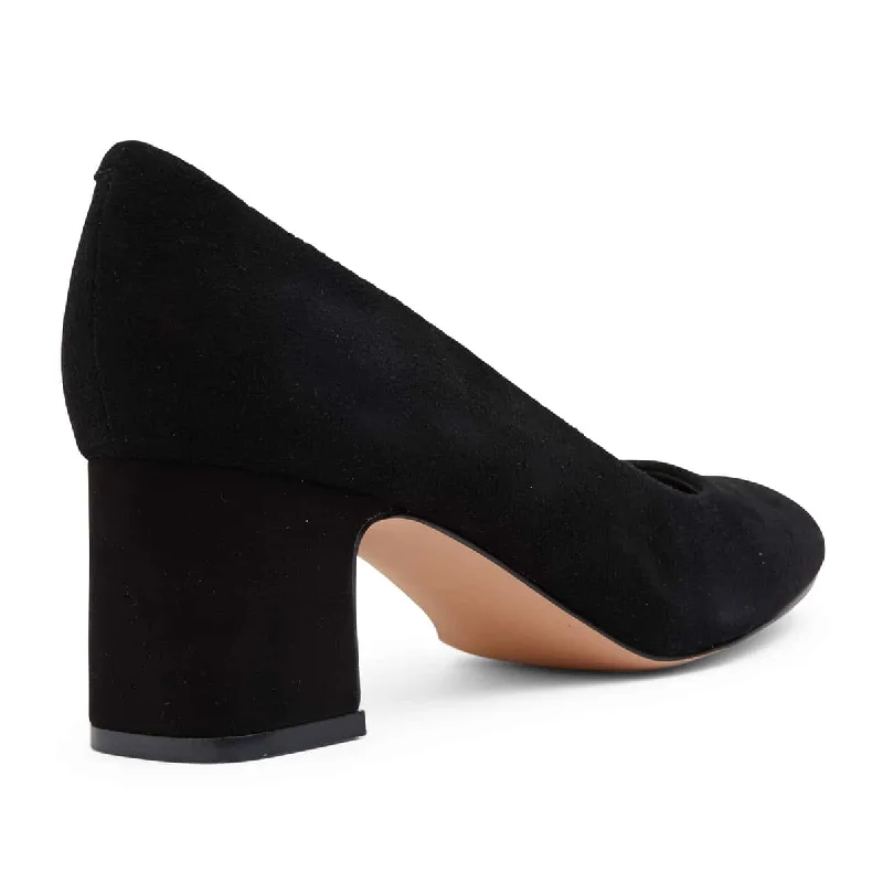 Joyce Heel in Black Suede