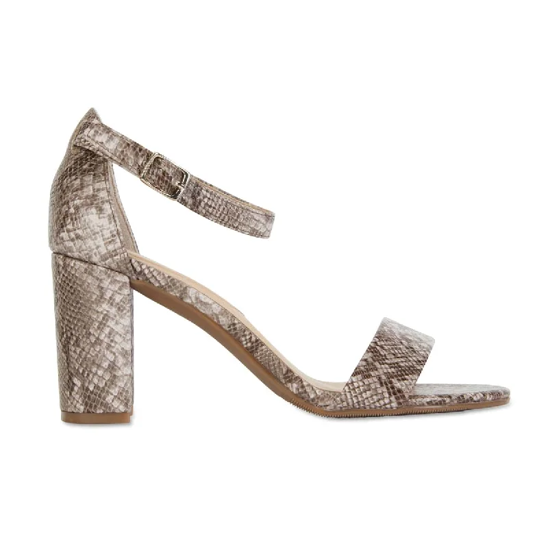 Juliet Heel in Snake Leather