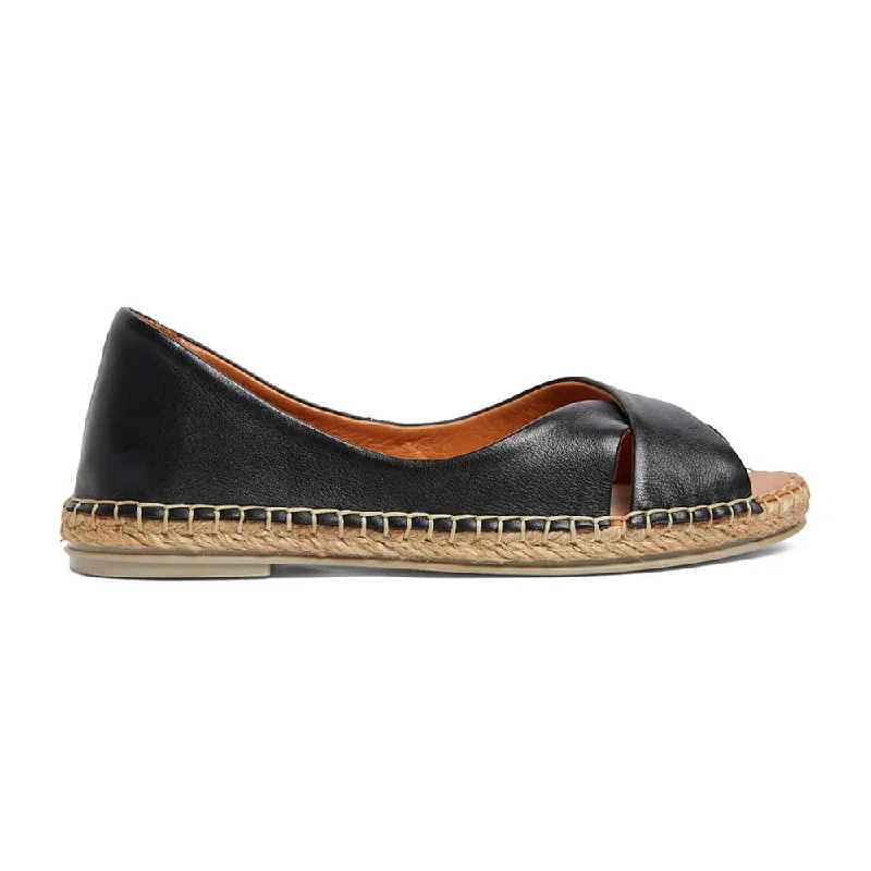 Kala Sandal in Black Leather