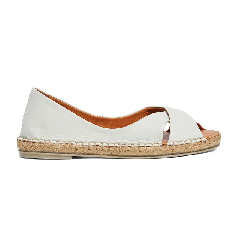 Kala Sandal in White Leather