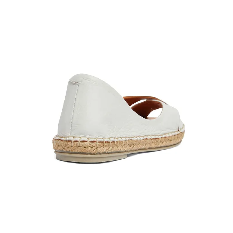 Kala Sandal in White Leather