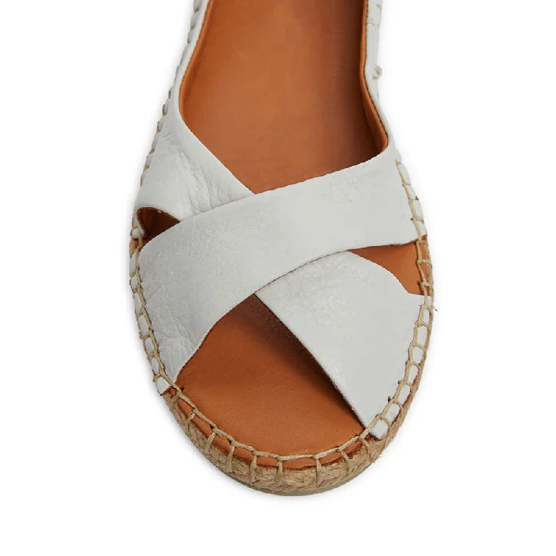 Kala Sandal in White Leather