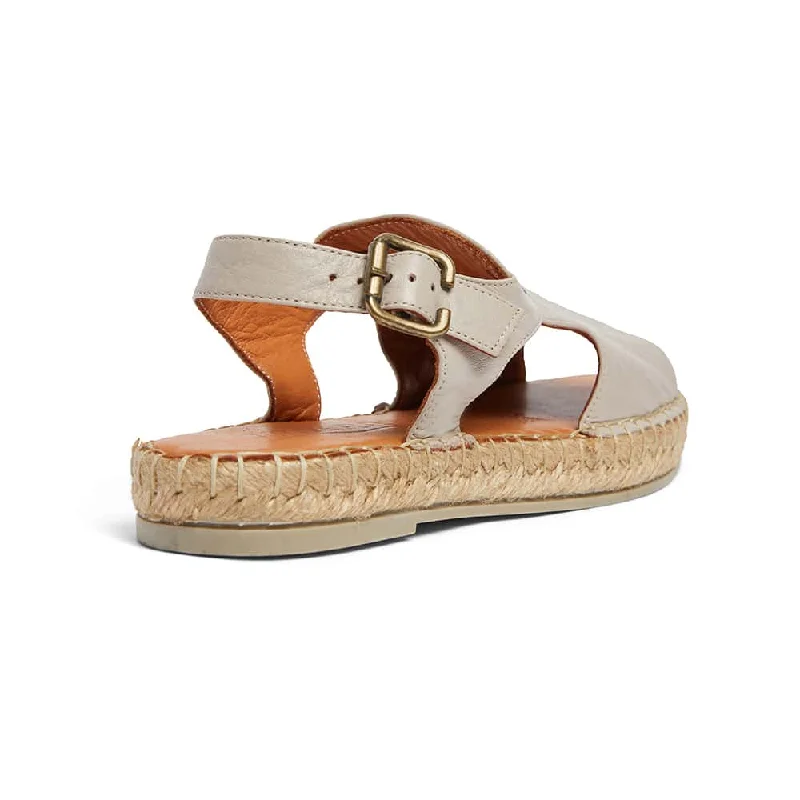 Kasbah Sandal in Nude Leather