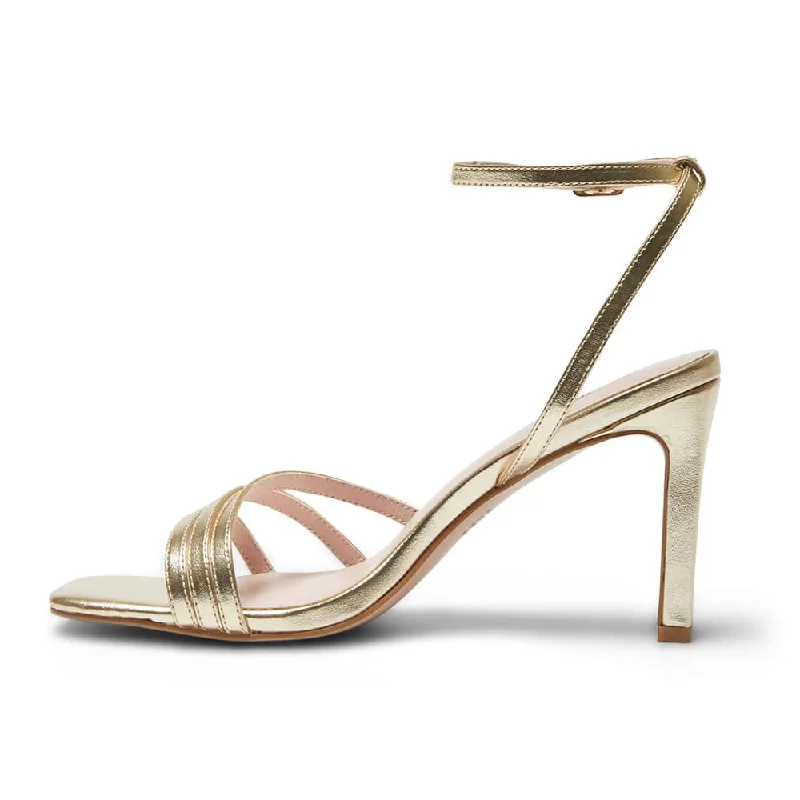 Lara Heel in Soft Gold