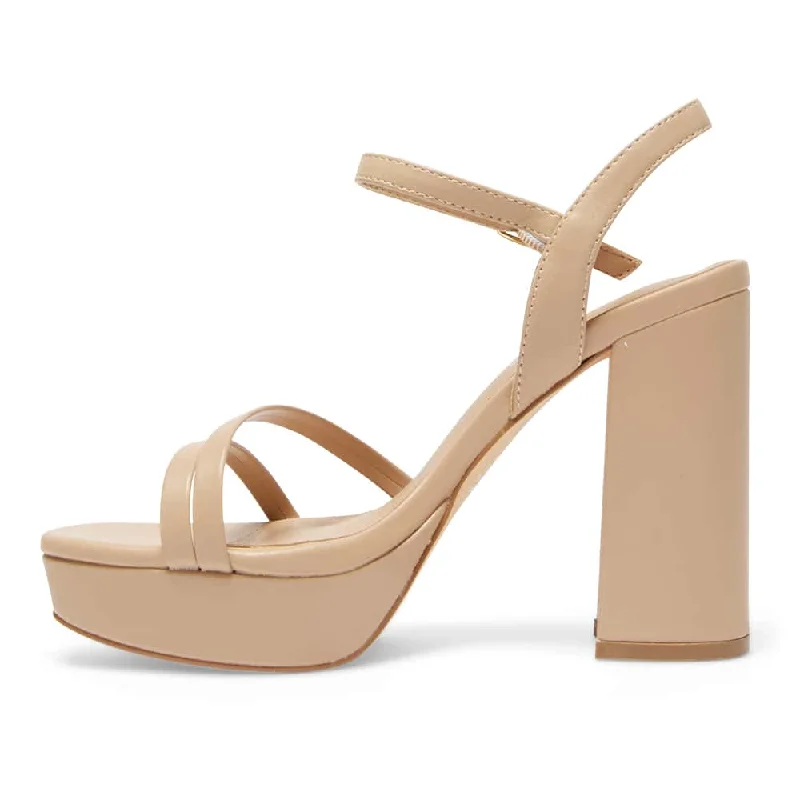 Lulu Heel in Nude Smooth