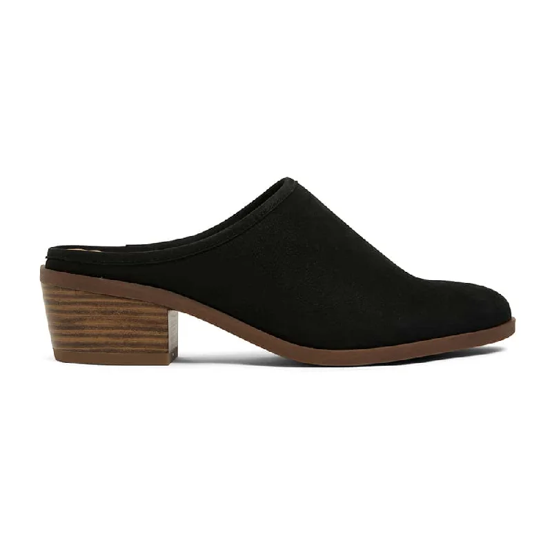 Magnum Heel in Black Nubuck