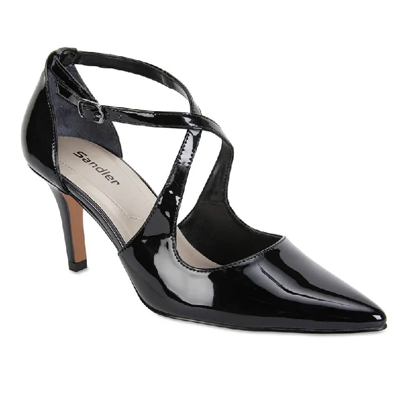 Merit Heel in Black Patent