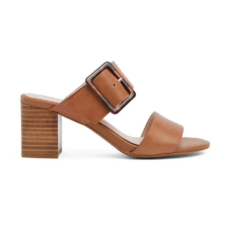 Nate Heel in Tan Leather