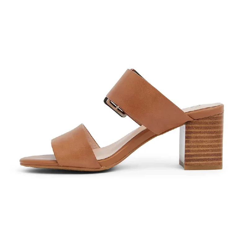 Nate Heel in Tan Leather