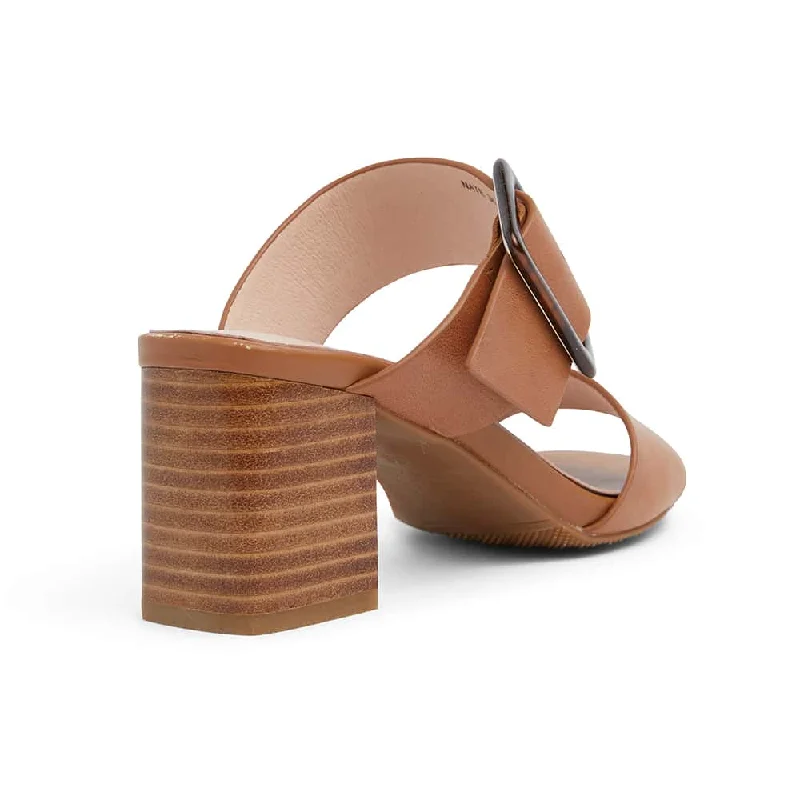 Nate Heel in Tan Leather