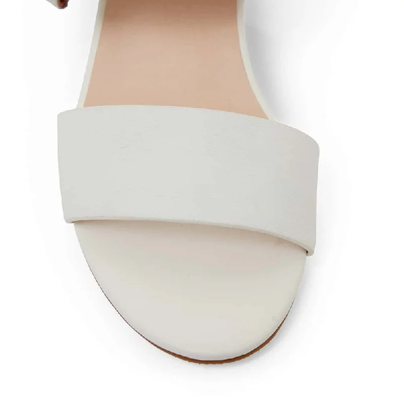 Nate Heel in White Leather