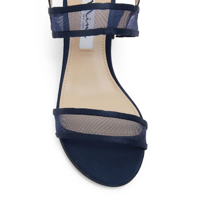 Nelley Heel in Navy Fabric