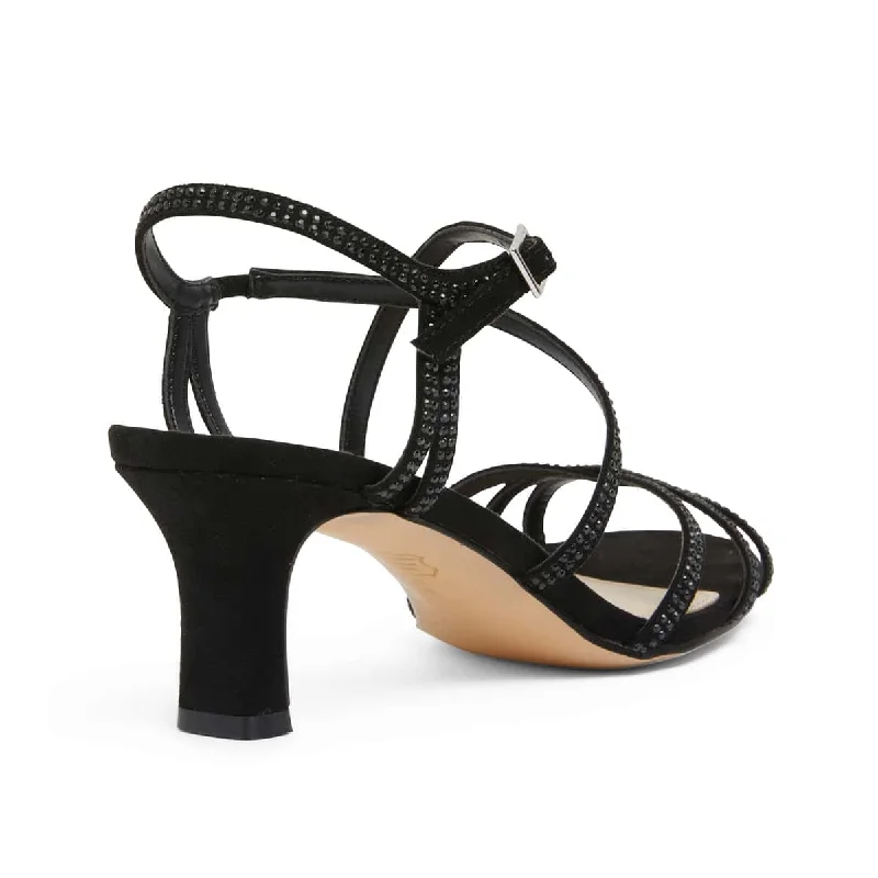 Netti Heel in Black Smooth