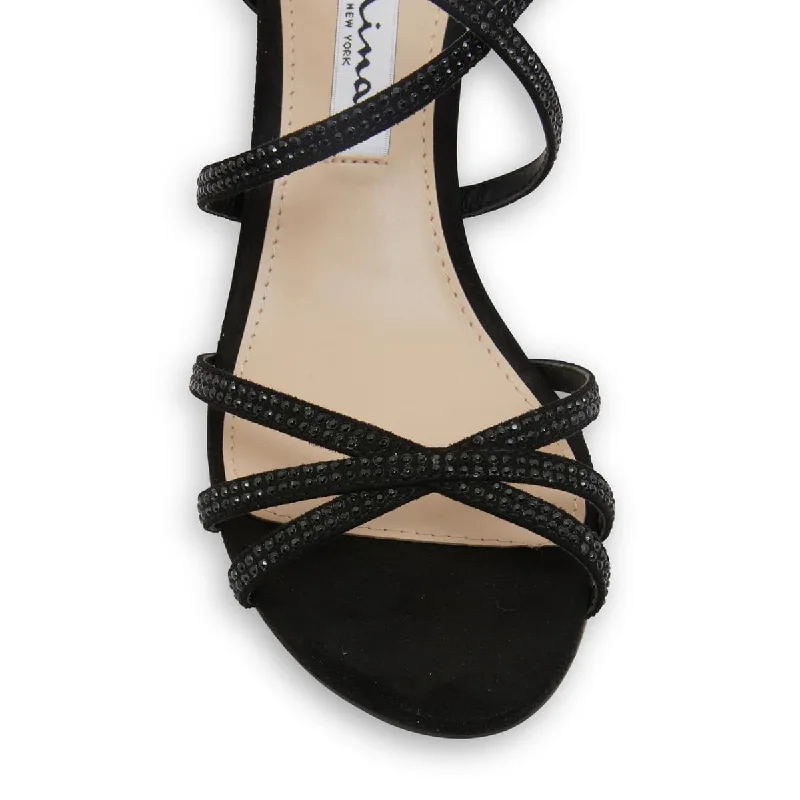 Netti Heel in Black Smooth