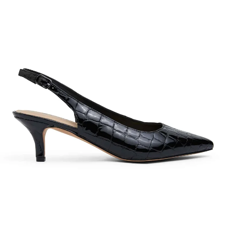 Nina Heel in Black Patent