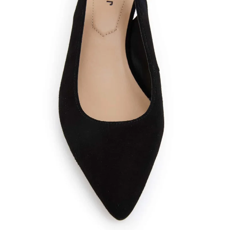 Nina Heel in Black Suede