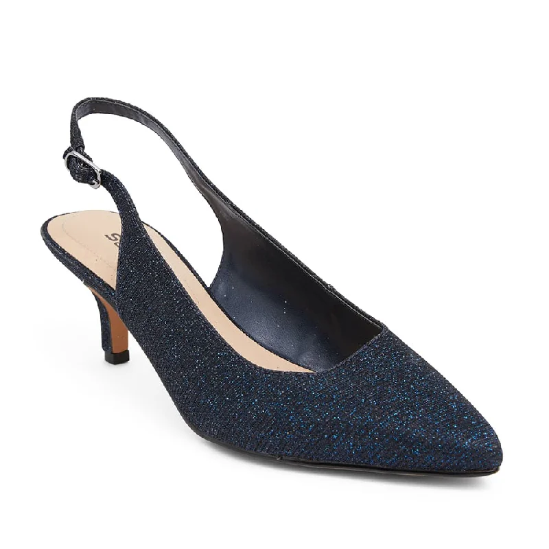 Nina Heel in Navy Sparkle