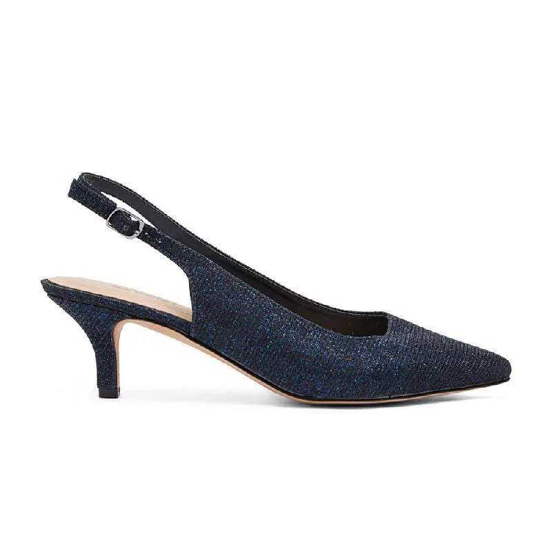 Nina Heel in Navy Sparkle