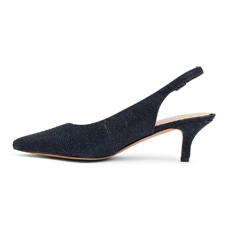 Nina Heel in Navy Sparkle