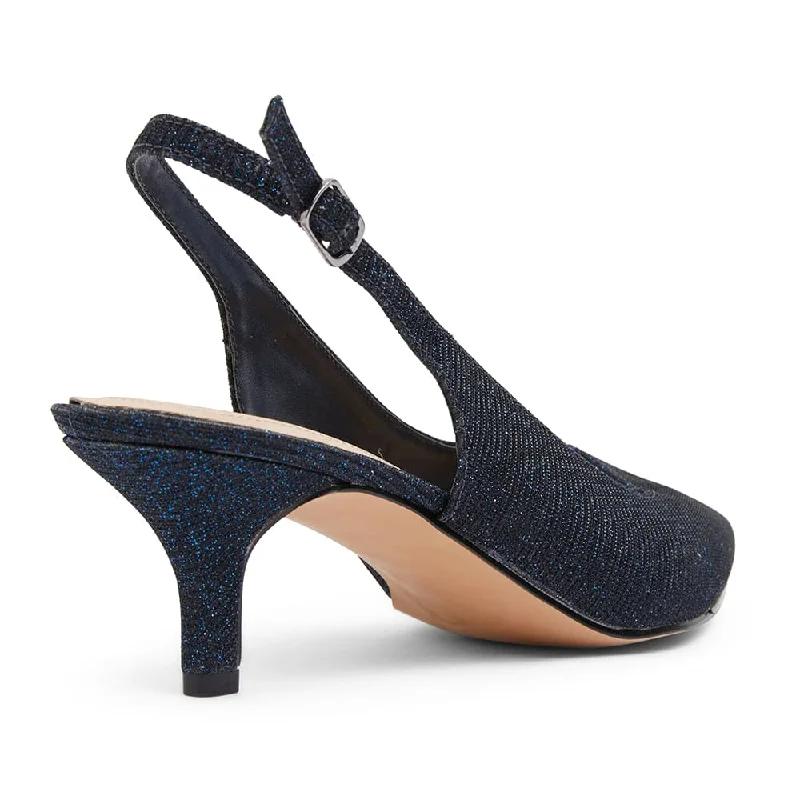 Nina Heel in Navy Sparkle