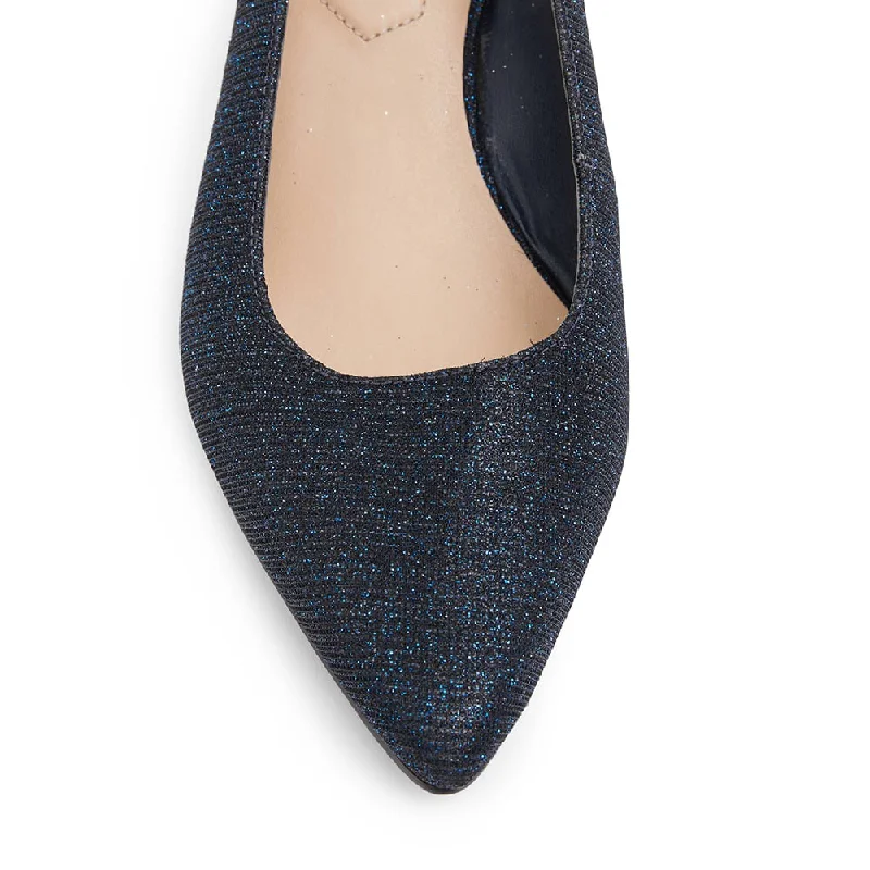 Nina Heel in Navy Sparkle