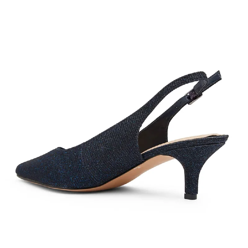 Nina Heel in Navy Sparkle