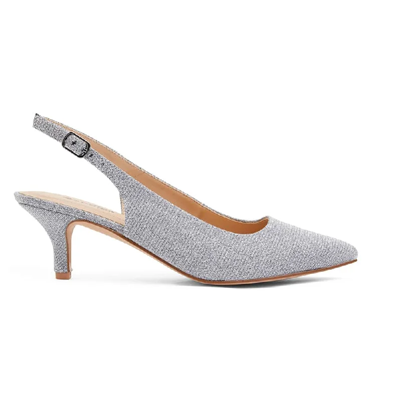 Nina Heel in Pewter Sparkle