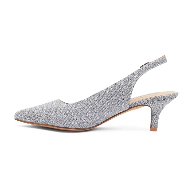 Nina Heel in Pewter Sparkle