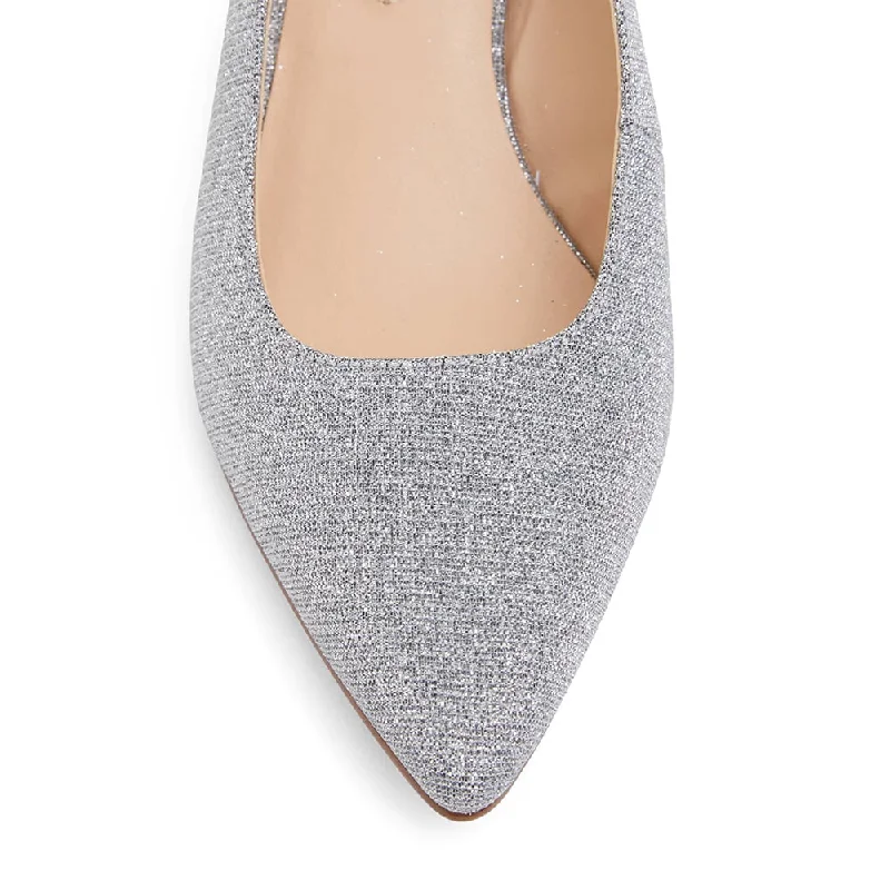 Nina Heel in Pewter Sparkle