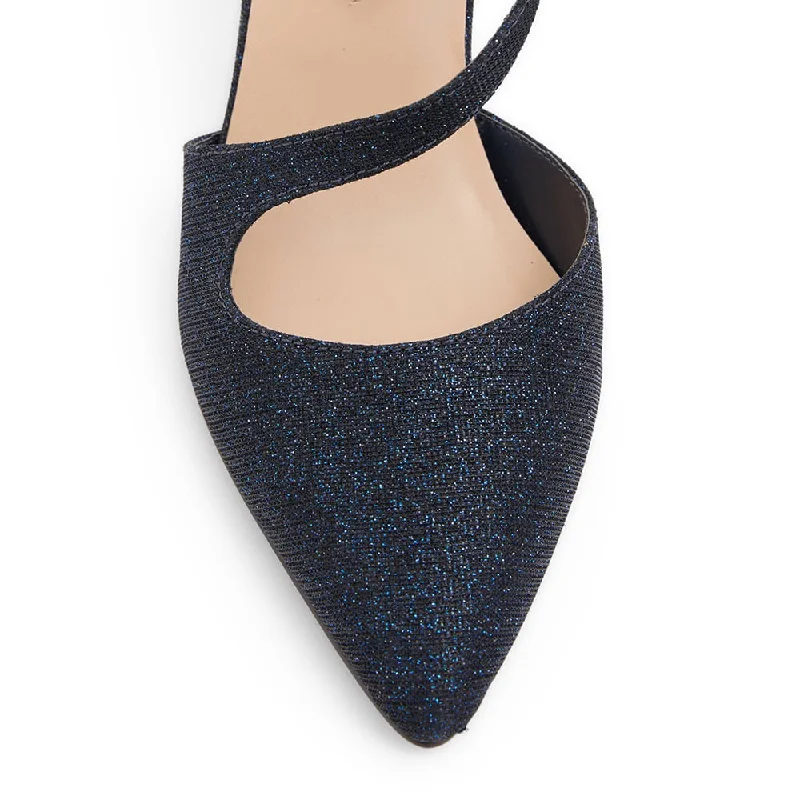 Odessa Heel in Navy Sparkle