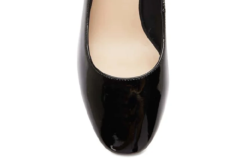 Ophelia Heel in Black Patent