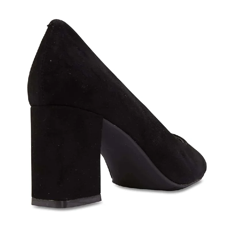 Paige Heel in Black Suede