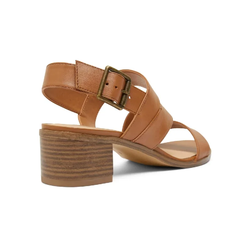 Pasadena Heel in Tan Leather