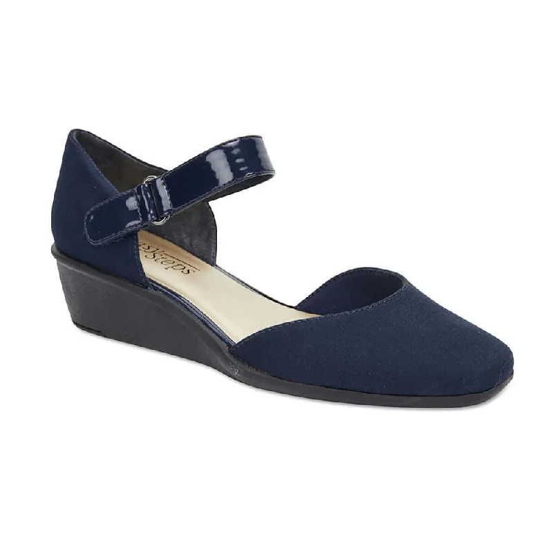 Patriot Heel in Navy Fabric