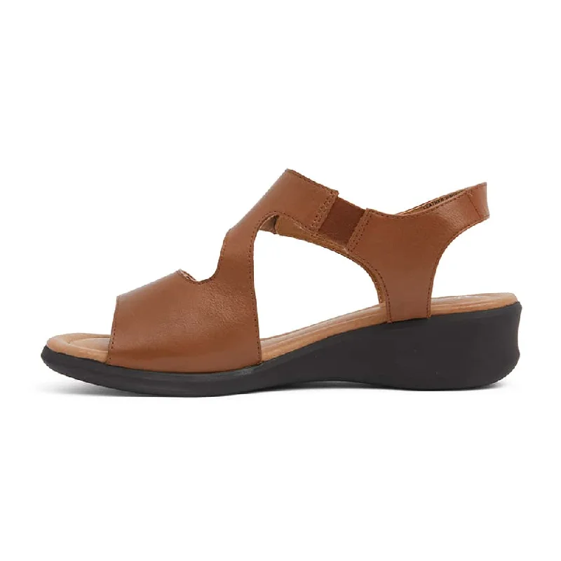 Patty Heel in Tan Leather