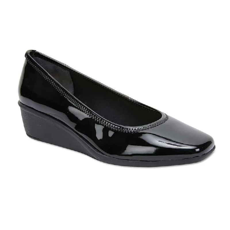 Prism Heel in Black Patent