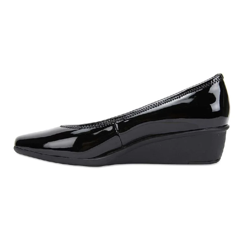 Prism Heel in Black Patent