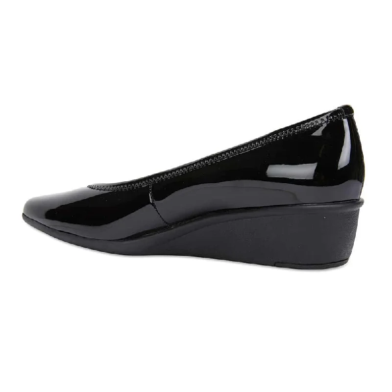 Prism Heel in Black Patent