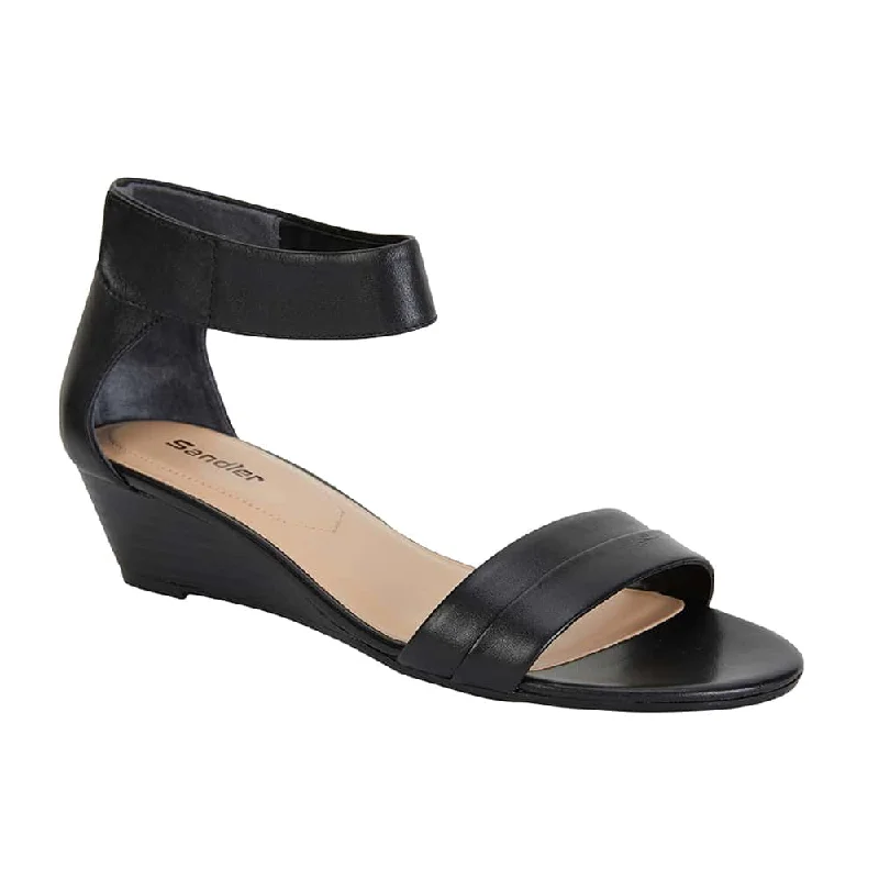 Quartz Heel in Black Leather