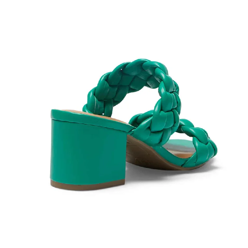 Remi Heel in Green Smooth