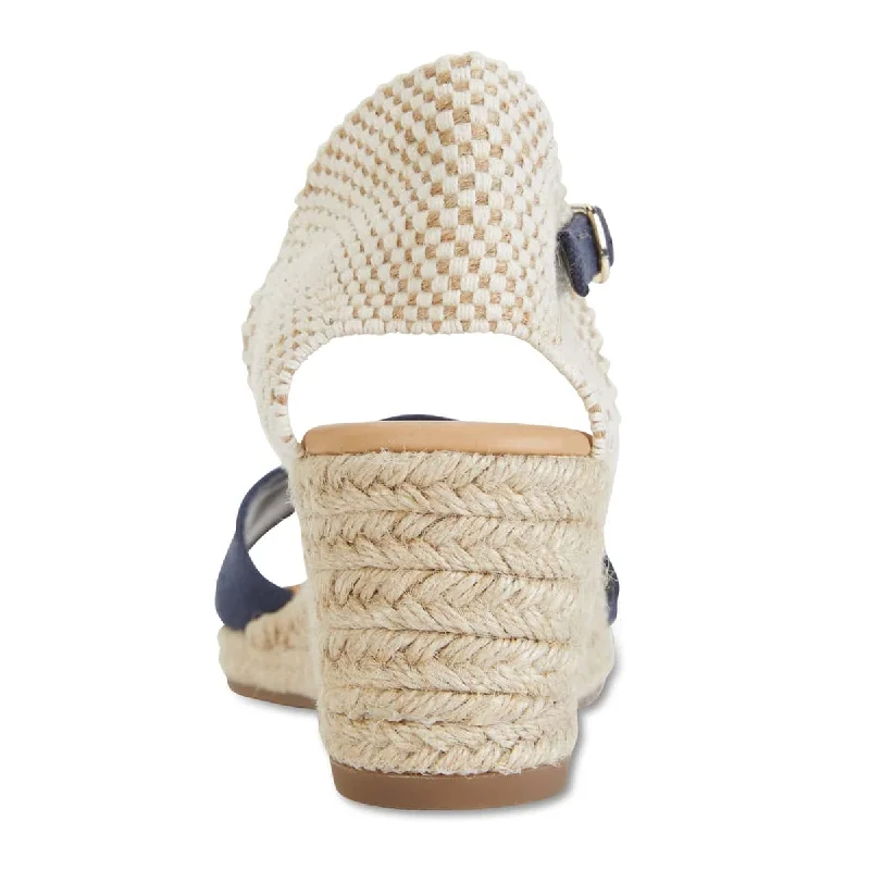 Safari Espadrille in Navy Fabric