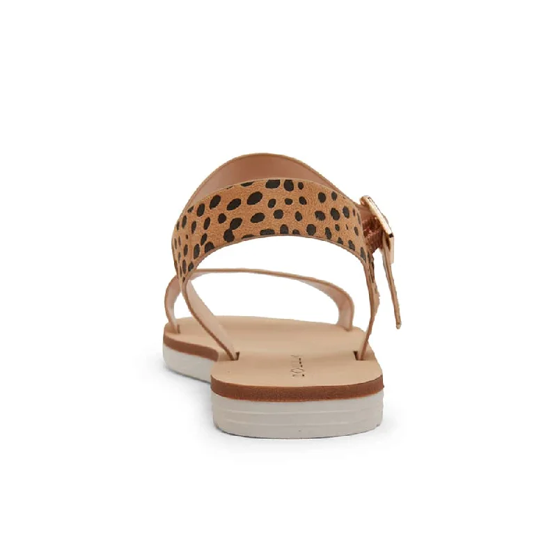 Salem Sandal in Nude Cheetah Smooth