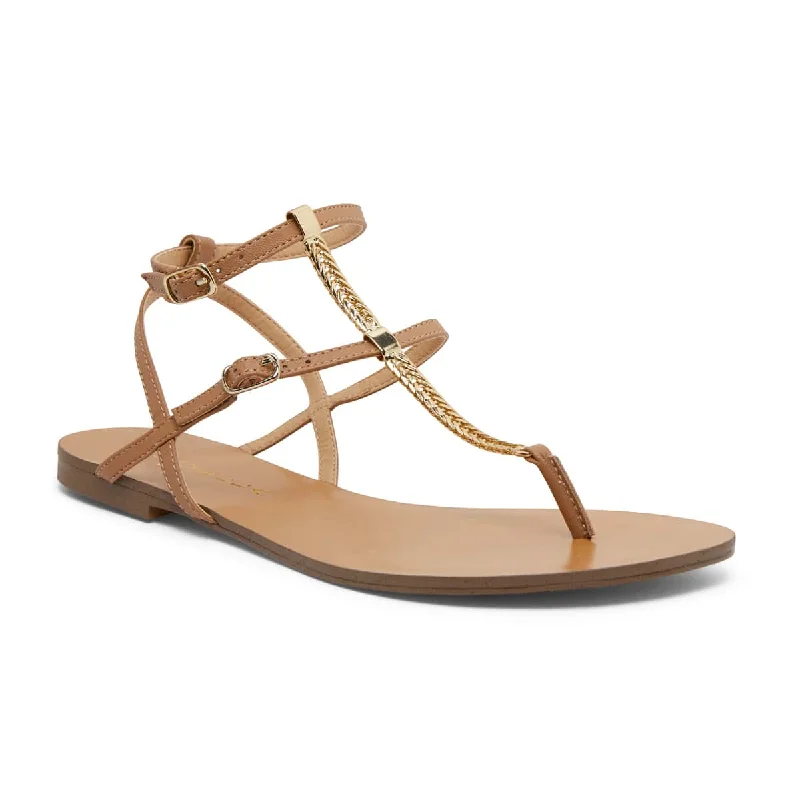 Saskia Sandal in Light Tan Leather