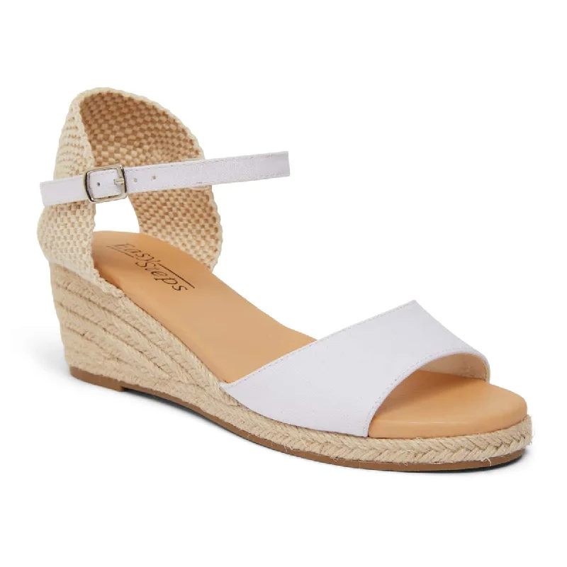 Scout Espadrille in White Fabric