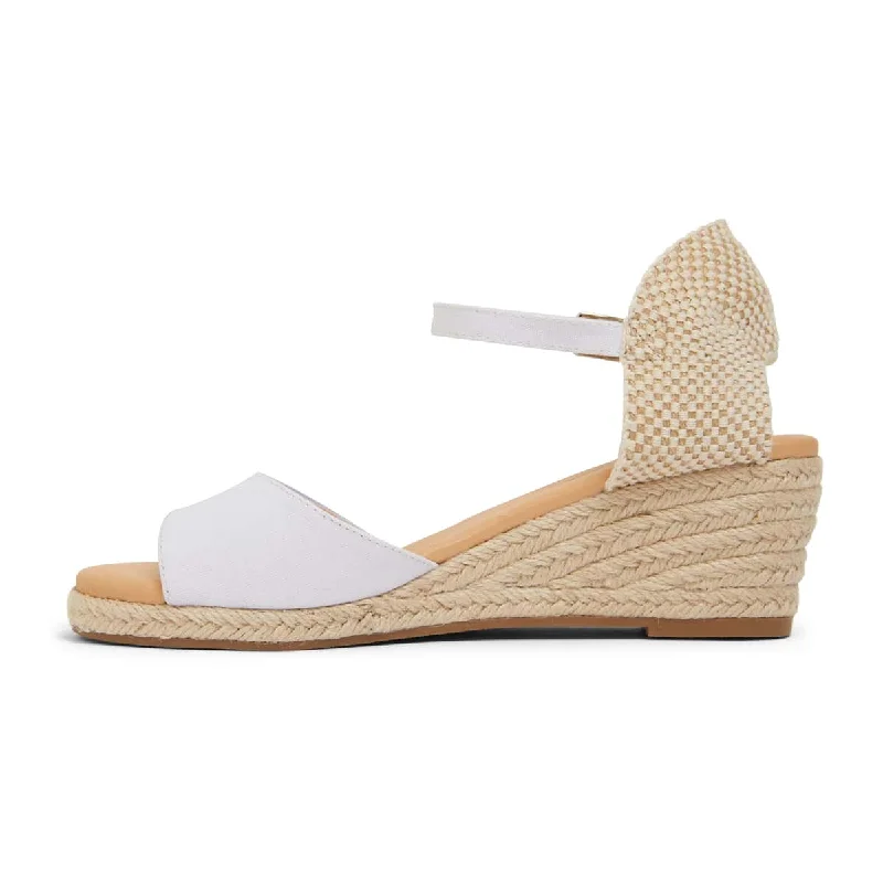 Scout Espadrille in White Fabric