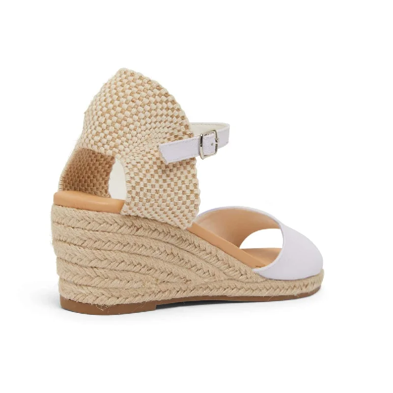 Scout Espadrille in White Fabric