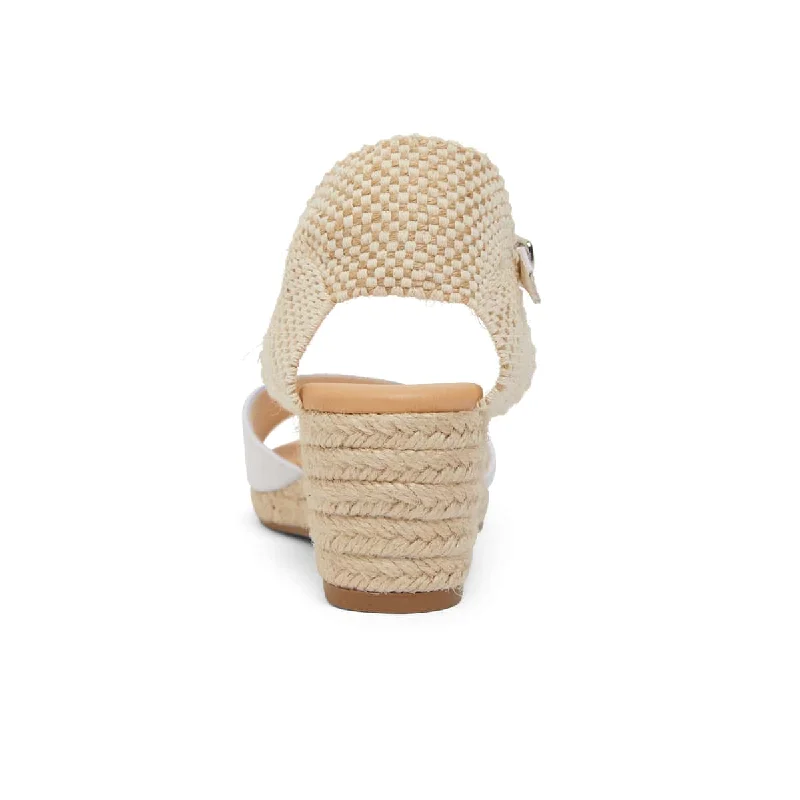 Scout Espadrille in White Fabric