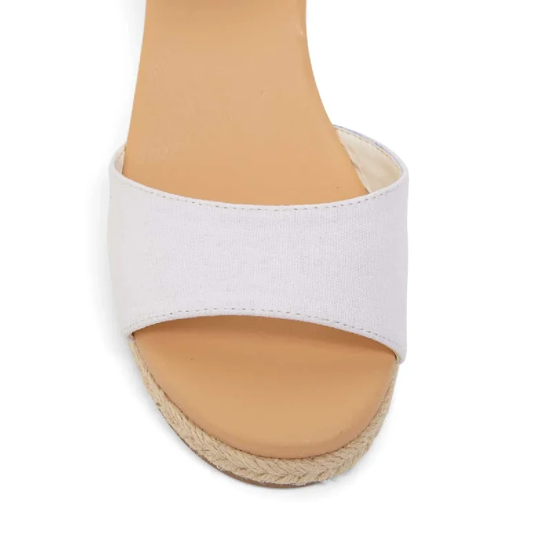 Scout Espadrille in White Fabric